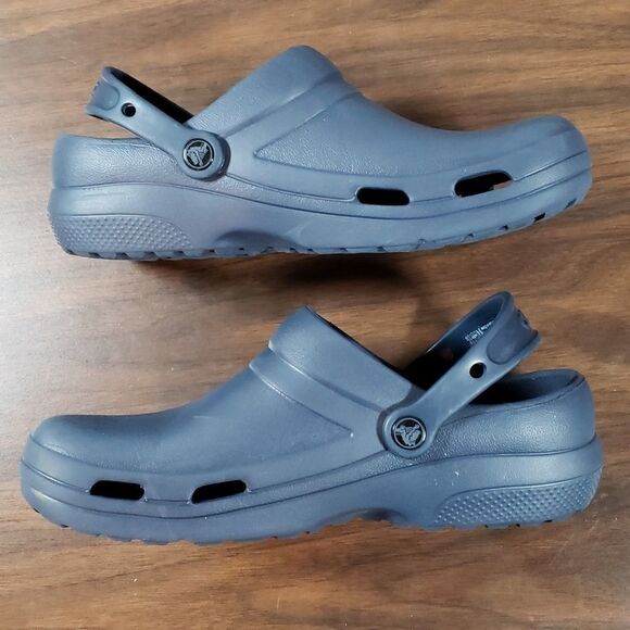 CROCS Specialist II Vented Rubber Clogs, Blue, Size‎ 11 Womens, Size 9 Men's - Picture 3 of 9
